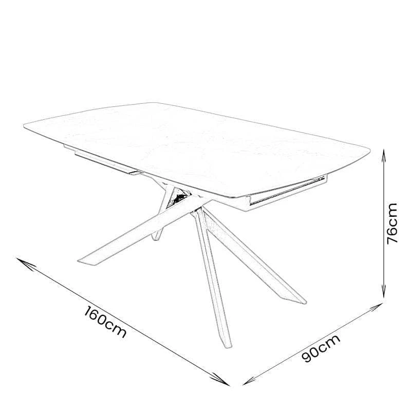Santiago Extending Table & 6 Paris Chairs 18 Santiago Extending Table & 6 Paris Chairs - Image 16