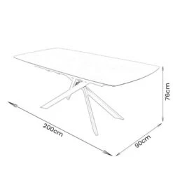 Santiago Extending Table & 6 Paris Chairs 33 Santiago Extending Table & 6 Paris Chairs -Taskers Sale Shop Santiago Table Extended Dimensions