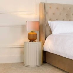 Sicily Bedside Table - Off White