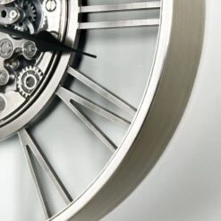 Silver Gears Wall Clock - 53cm 8 Silver Gears Wall Clock - 53cm -Taskers Sale Shop Silver Gears Wall Clock 53cm 1