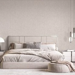 Textured Weave Plain Taupe Wallpaper - TP422963