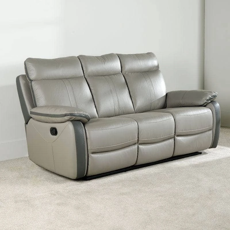 Tivoli 3 Seat Reclining Sofa - Grey 6 Tivoli 3 Seat Reclining Sofa - Grey - Image 4