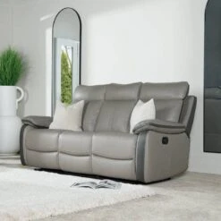 Tivoli 3 Seat Reclining Sofa - Grey