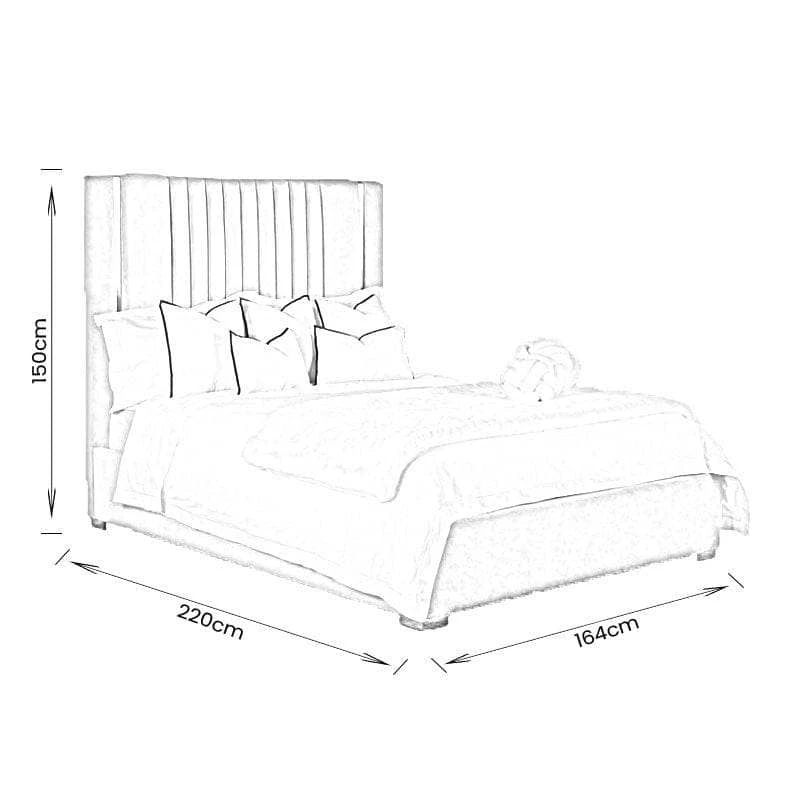 Poppy King Size Ottoman Bed - Taupe 10 Poppy King Size Ottoman Bed - Taupe - Image 8