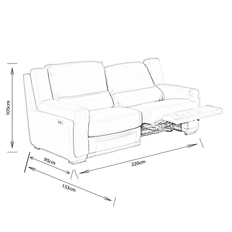 Monza 2.5 Seater Sofa - Mocha 11 Monza 2.5 Seater Sofa - Mocha - Image 9
