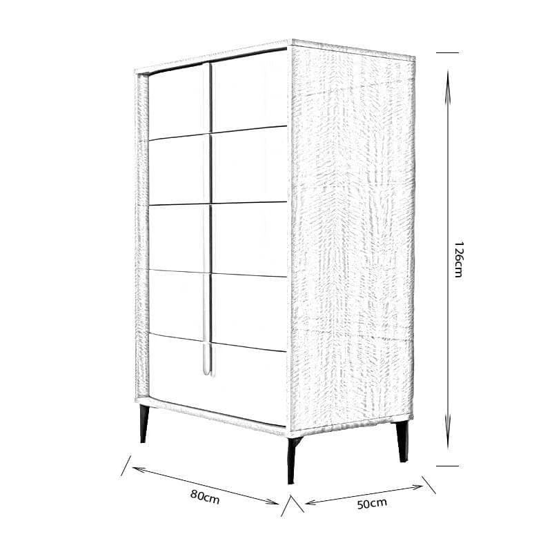 Sorrento 5 Drawer Chest 11 Sorrento 5 Drawer Chest - Image 9