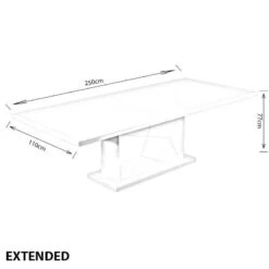 Amalfi Extending Dining Table - White -Taskers Sale Shop Untitled 2 7b90ba28 9971 4c0f b4d3 80feea8757e3