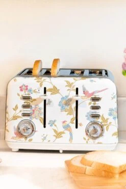 Laura Ashley Elveden 4 Slice Toaster - White