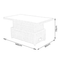 Veloce Lounge Corner Garden Set -Taskers Sale Shop Veloce Table Risen Dimensions