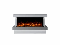 Bespoke Fireplaces Verona Marble 1250 X Suite -Taskers Sale Shop Verona 1250 Polar White and Grey Quartz