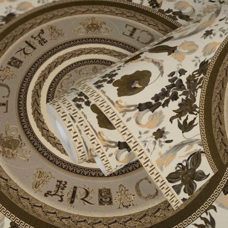 Versace Pearl Beige Baroque Panel Wallpaper - 387056 4 Versace Pearl Beige Baroque Panel Wallpaper - 387056 - Image 2