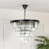 Washington Medium 5 Light Pendant Light - Black