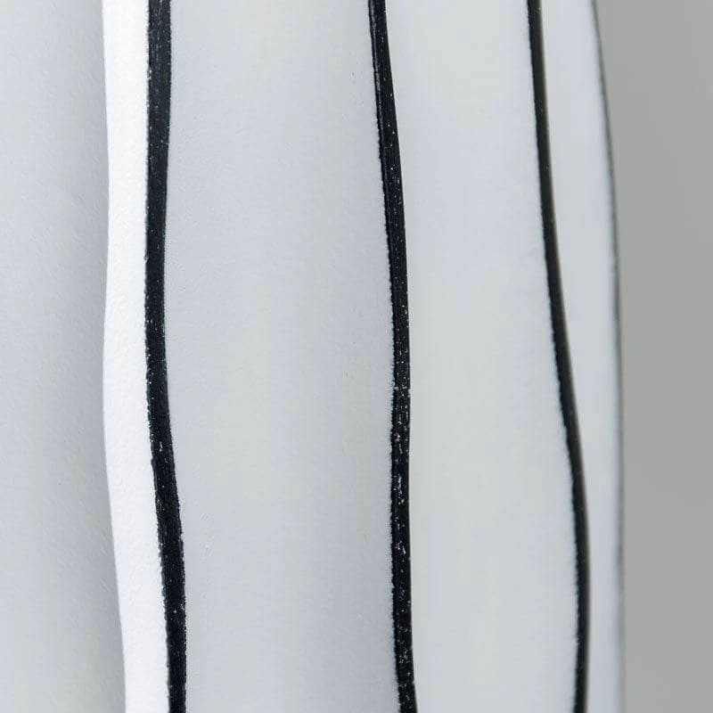 White & Black Striped Vase - 35.5cm 7 White & Black Striped Vase - 35.5cm - Image 5