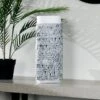 White & Black Tribal Pattern Vase - 40cm
