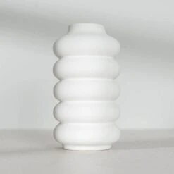 White Bubble Vase - 19.5cm