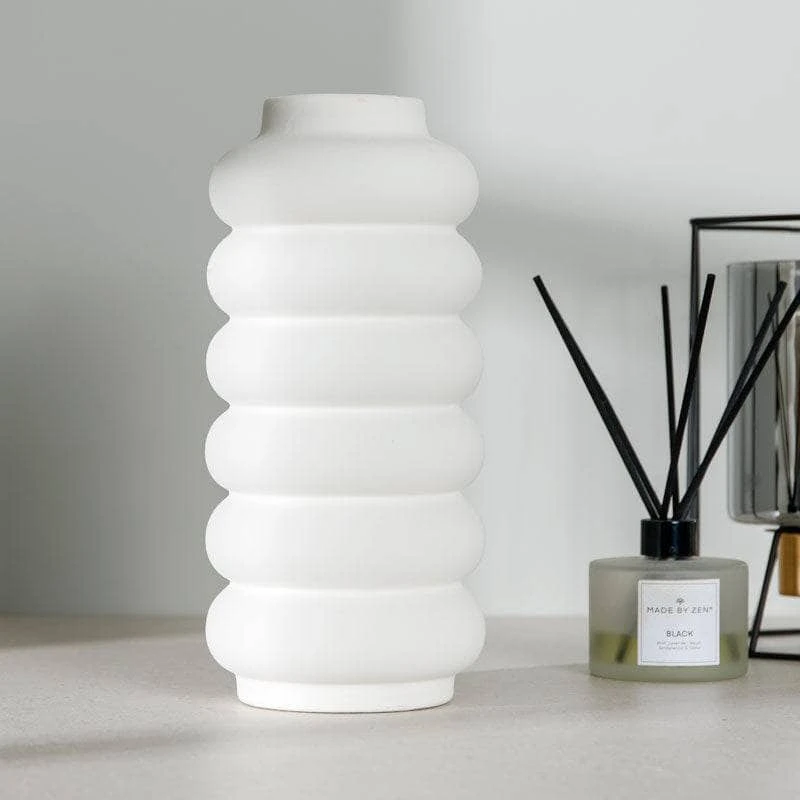 White Bubble Vase - 29.5cm 3 White Bubble Vase - 29.5cm
