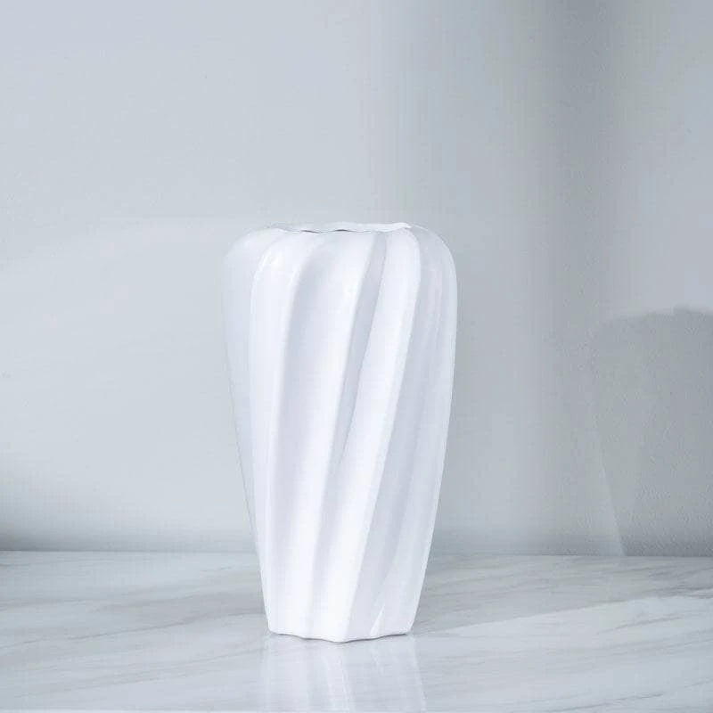 White Matte Paint Vase -13.5 X 24cm 4 White Matte Paint Vase -13.5 X 24cm - Image 2
