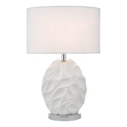 Teruel Table Lamp White Oval Complete With Shade 16 Teruel Table Lamp White Oval Complete With Shade -Taskers Sale Shop Zachary Table Lamp White Oval Complete With Shade 2