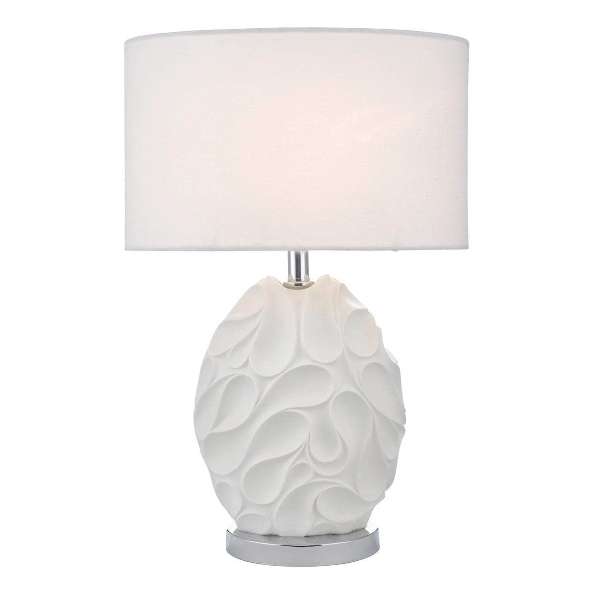 Teruel Table Lamp White Oval Complete With Shade 9 Teruel Table Lamp White Oval Complete With Shade - Image 7