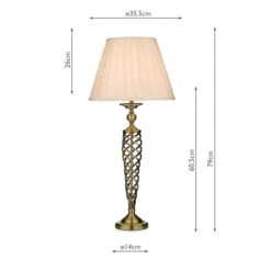 Zaragoza Table Lamp Complete With Shade Antique Brass 9 Zaragoza Table Lamp Complete With Shade Antique Brass -Taskers Sale Shop Zaragoza Table Lamp Complete With Shade Antique Brass