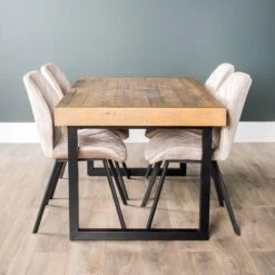 Lincoln Extendable Dining Table Set With 4 Vancouver Taupe Chairs -Taskers Sale Shop baker lincoln extending table 4 vancouver taupe chairs baker lincoln ext table 4 vancouver taupe chairs 31188272054358