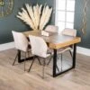 Lincoln Extendable Dining Table Set With 4 Vancouver Taupe Chairs -Taskers Sale Shop baker lincoln extending table 4 vancouver taupe chairs baker lincoln ext table 4 vancouver taupe chairs 31188272414806