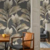 Belgravia Kailani Leaf Charcoal Natural Wallpaper - 59116 2 Belgravia Kailani Leaf Charcoal Natural Wallpaper - 59116 -Taskers Sale Shop belgravia kailan leaf charcoal natural 59116 belgravia b38 kailan leaf chrc nat 59116 28425450160214