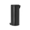Brabantia Matt Black 30L Slow Close Pedal Bin
