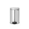 Brabantia Matt Steel Fingerprint Proof 12L Pedal Bin -Taskers Sale Shop brabantia matt steel fingerprint proof 12l pedal bin bbntia pedal bin 12l mat steel fproof 28784758718550