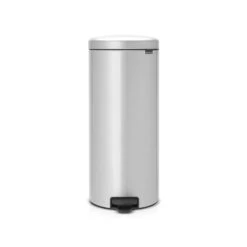 Brabantia Metallic Grey 30L Slow Close Pedal Bin
