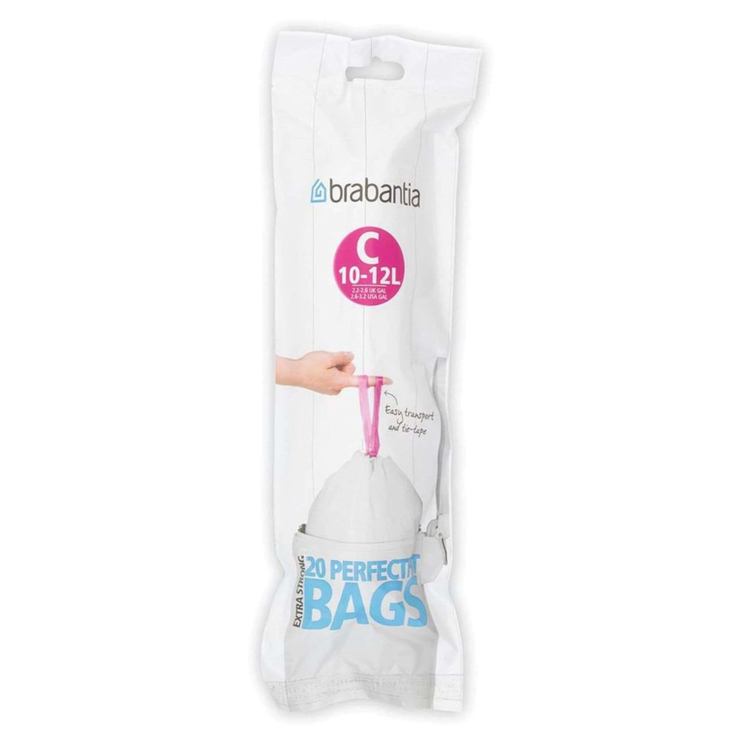 Brabantia Perfect Fit 20 Bin Liners Size C 3 Brabantia Perfect Fit 20 Bin Liners Size C