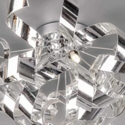 Chrome 3 Light Ribbon Pendant Ceiling Light -Taskers Sale Shop chrome ribbon pendant ceiling light 50113614 28944260104278