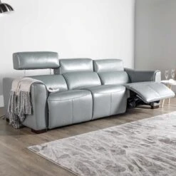Comfort King Ozark 3 Seat Electric Reclining Sofa -Taskers Sale Shop comfort king ozark 3 seater power sofa c king ozark 3 seat power sofa sky 3500 29506657189974