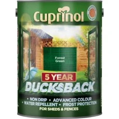 Cuprinol Ducks Back Forest Green Fence Paint 5L