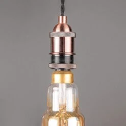 Dale Antique Copper Cable Suspension Ceiling Light