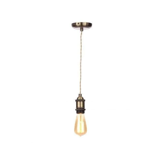 Dale Single Light Antique Brass Suspension Ceiling Light 3 Dale Single Light Antique Brass Suspension Ceiling Light