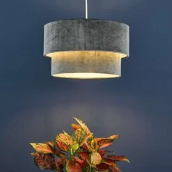 Ubeda Easy Fit Dark Grey Velvet Pendant