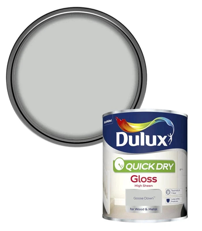 Dulux Qickdry Gloss Goose Down - 750Ml 3 Dulux Qickdry Gloss Goose Down - 750Ml