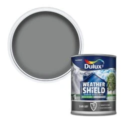 Dulux Weather Shield Exterior Quick Dry Undercoat Dark Grey 750Ml