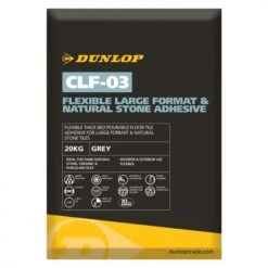 Dunlop Flexible Large Format Natural Stone Adhesive Grey 20Kg