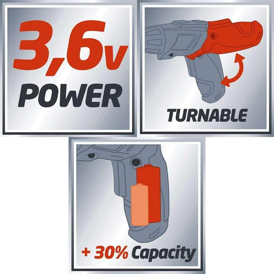 Einhell Tc-Sd 3.6Li Cordless Screwdriver Kit 4 Einhell Tc-Sd 3.6Li Cordless Screwdriver Kit - Image 2