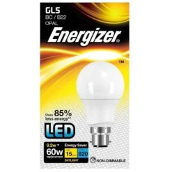 Energizer 806Lm B22 Bc Glass Led Lightbulb