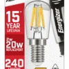 Energizer E14 Filament LED Warm White Lightbulb 20W 2 Energizer E14 Filament LED Warm White Lightbulb 20W -Taskers Sale Shop energizer e14 filament led warm white lightbulb 20w 60003320 31436078678102
