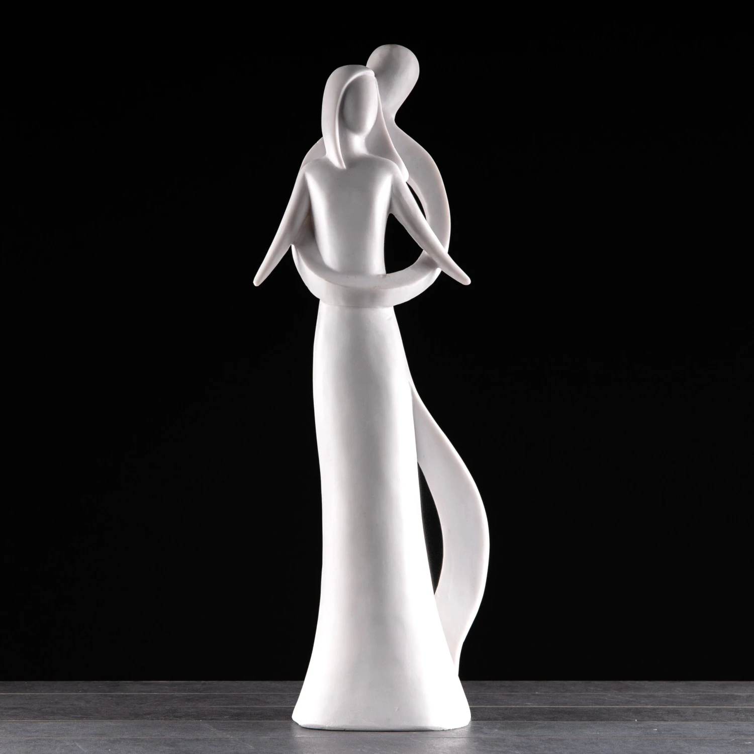 White Marble Infinite Love Statue 85cm 3 White Marble Infinite Love Statue 85cm