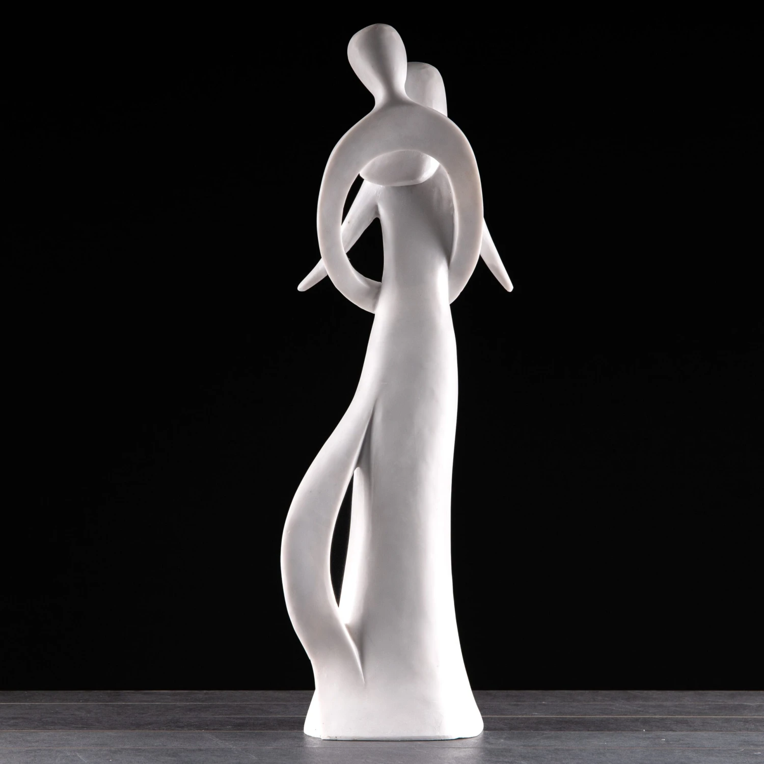 White Marble Infinite Love Statue 85cm 5 White Marble Infinite Love Statue 85cm - Image 3