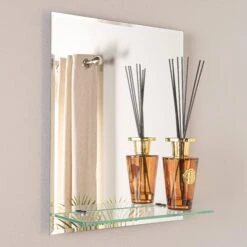 Euro Mirror Shelf Rectangle 50 X 40cm