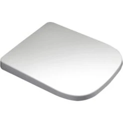 Euroshowers Square White Soft Close Toilet Seat