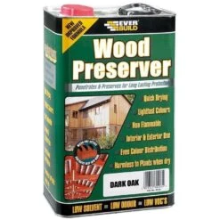 Everbuild Dark Oak Wood Preserver 5 Litre