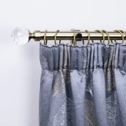 Extendable Antique Brass Pole With Crystal Finial 7 Extendable Antique Brass Pole With Crystal Finial -Taskers Sale Shop extendable antique brass pole with crystal finial 15538027855958