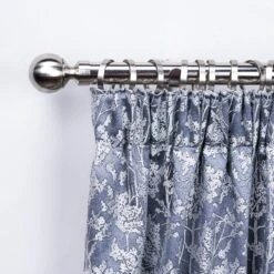 Extendable Satin And Silver Pole With Ball Finial -Taskers Sale Shop extendable satin and silver pole with ball finial 28819069534294